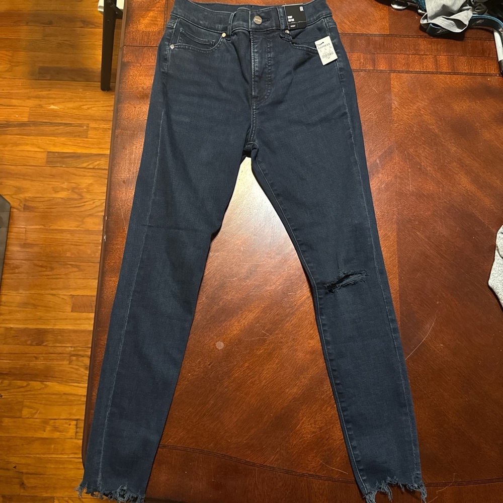 Express Women's Midnight Blue Skinny Jeans